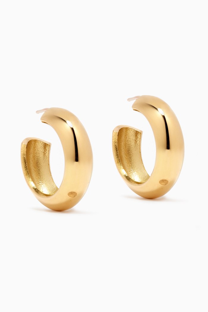 

Mini Cusp Hoop Earrings in 14kt Gold