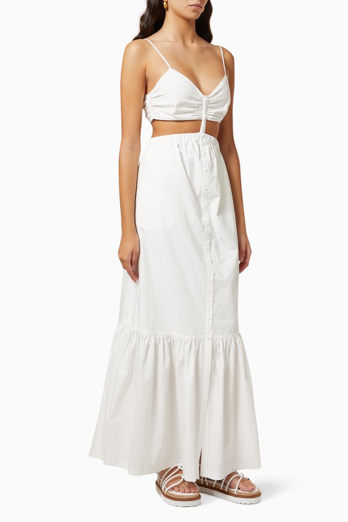 

Kennedi Coverup Dress in Cotton, White