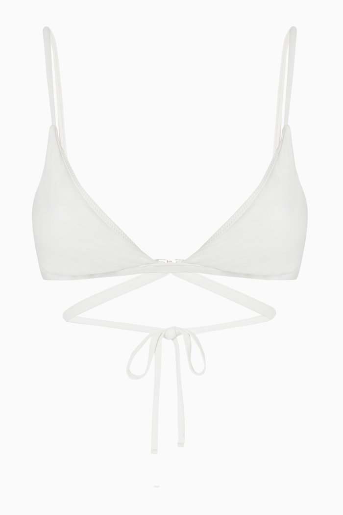 Harlen Bikini Top, White