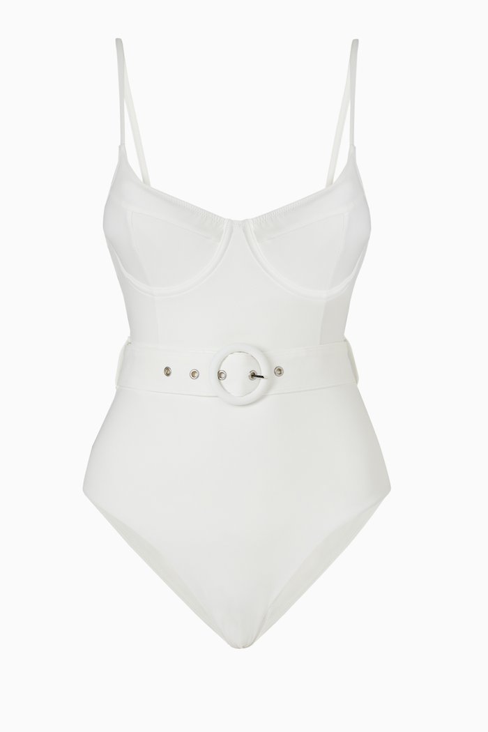 

Noa One-piece Swimsuit in Stretch Nylon, White