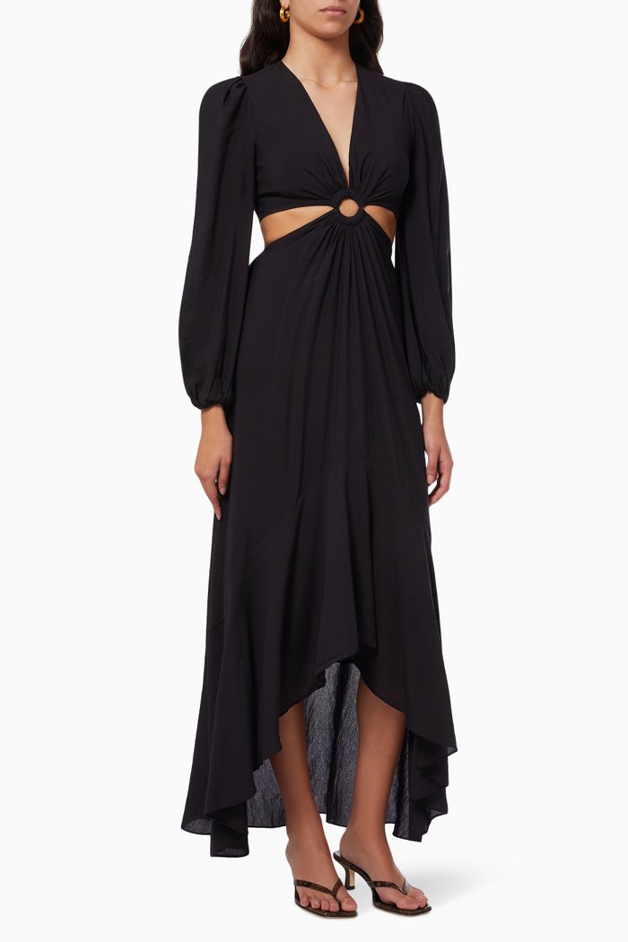 

Jaelynn Cover-up Dress in Rayon Blend, Black