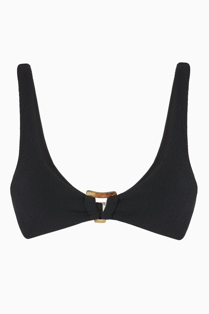 

Astrid Bikini Top in Nylon Spandex, Black
