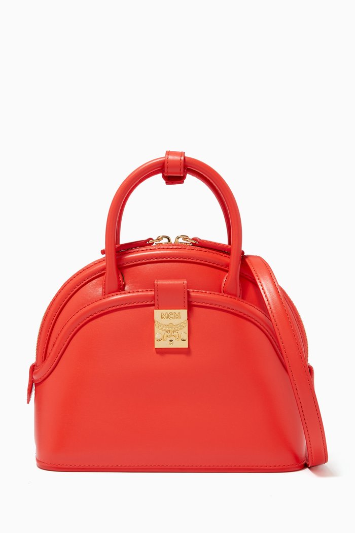 

Small Anna Tote in Spanish Leather, Red