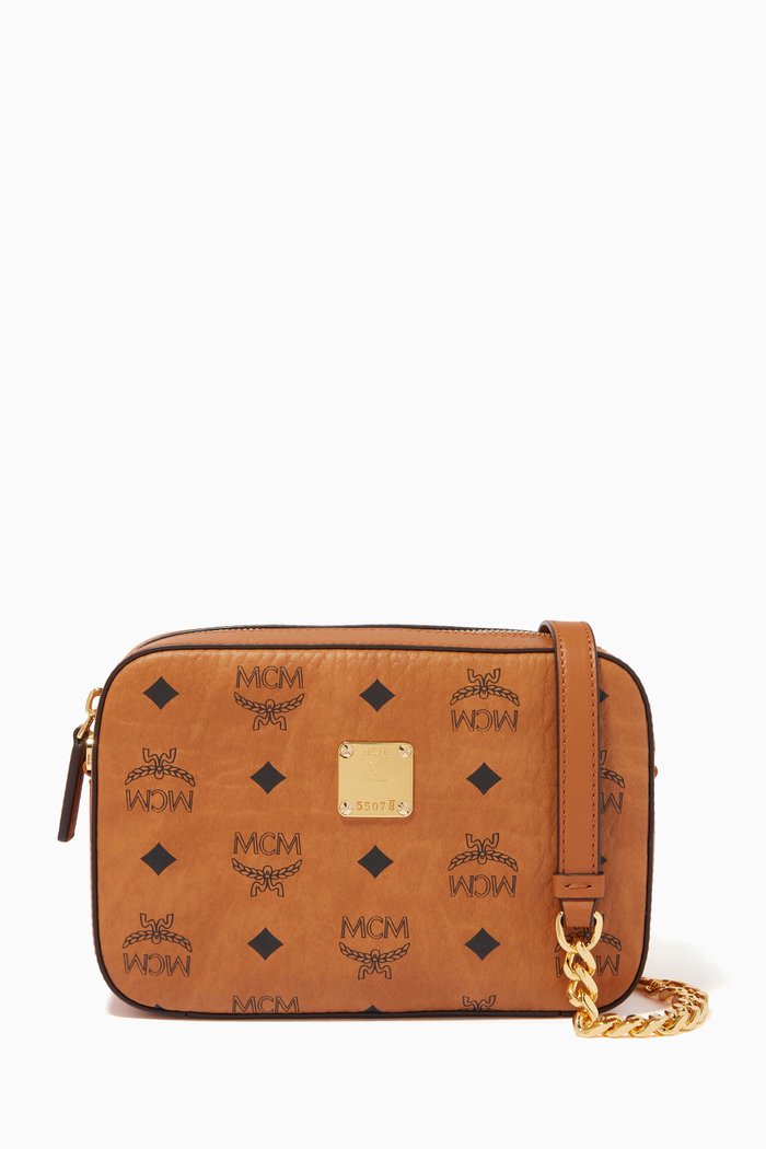 

Mini Camera Bag in Visetos Original, Brown