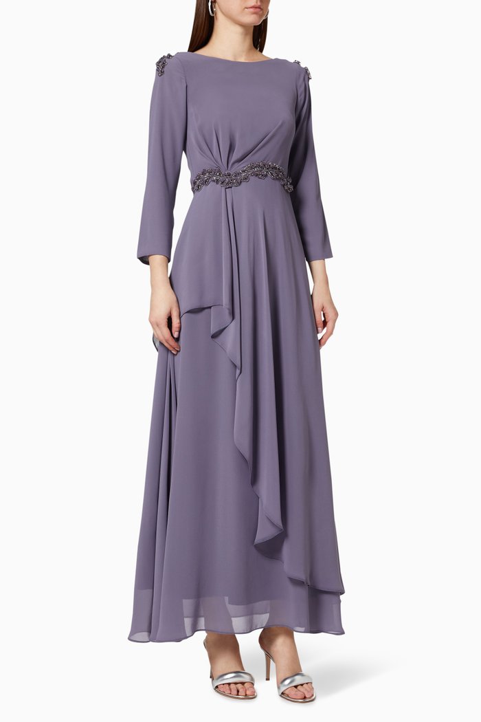 

Bead Embellished Dress, Grey