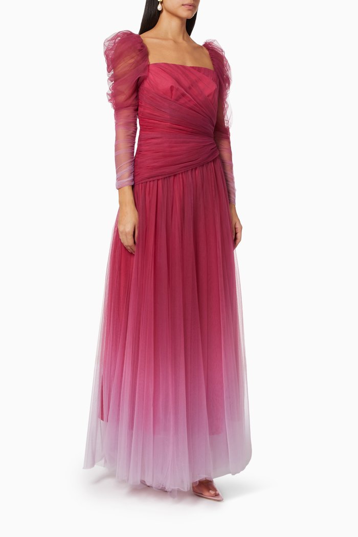 

Ombré Ruched Dress, Pink