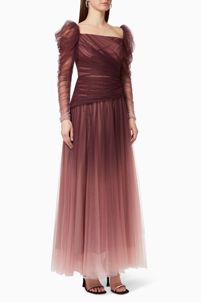 

Ombré Ruched Dress, Pink