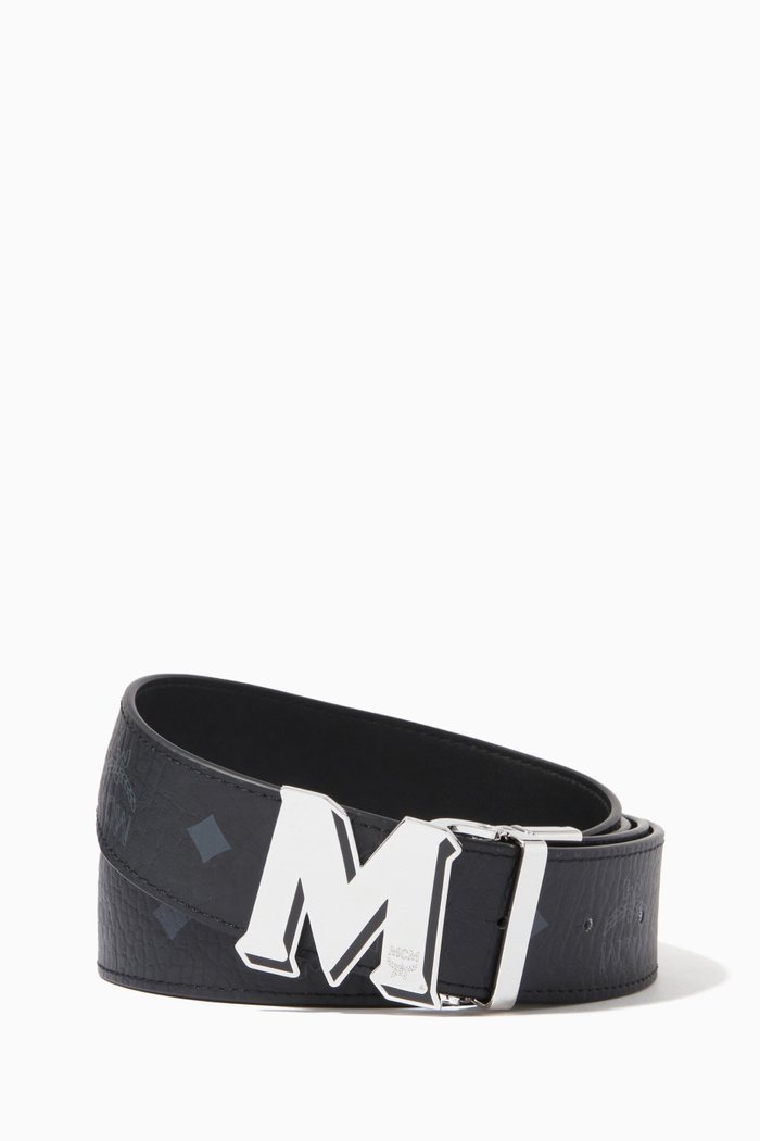 

Claus Epoxy M Reversible Belt in Visetos, 1.5", Black