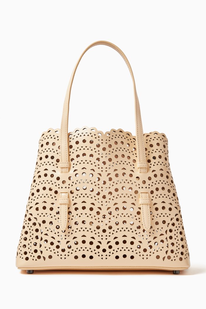 

Mina 25 Tote Bag in Vienne Calfskin, Neutral