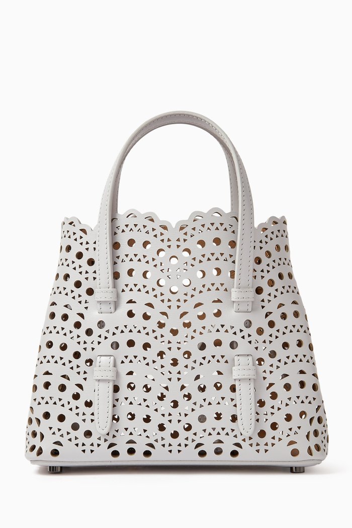 

Mina 20 Tote Bag in Vienne Wave Calfskin, Grey