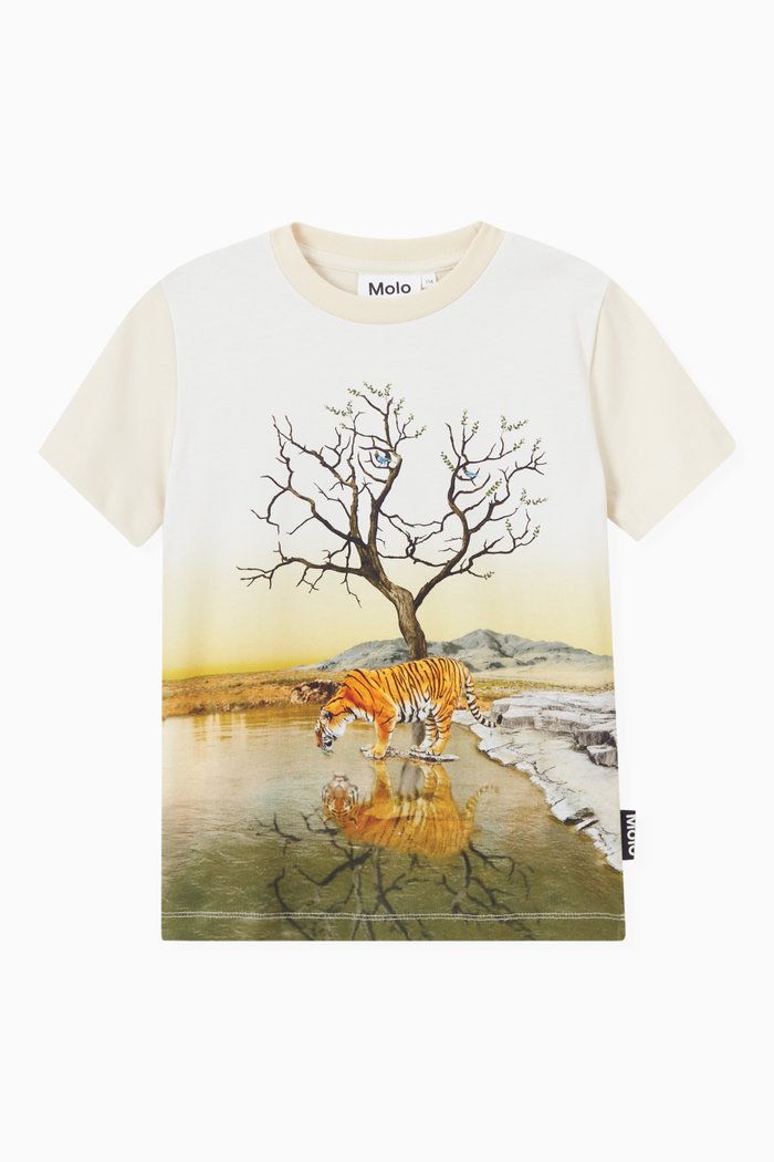 

Road Graphic T-Shirt in Organic Cotton, Multicolour