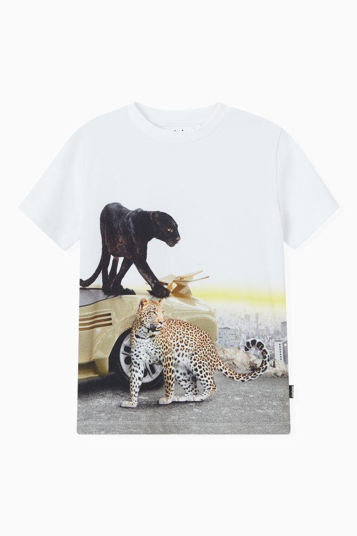 

Road Graphic T-Shirt in Organic Cotton, White