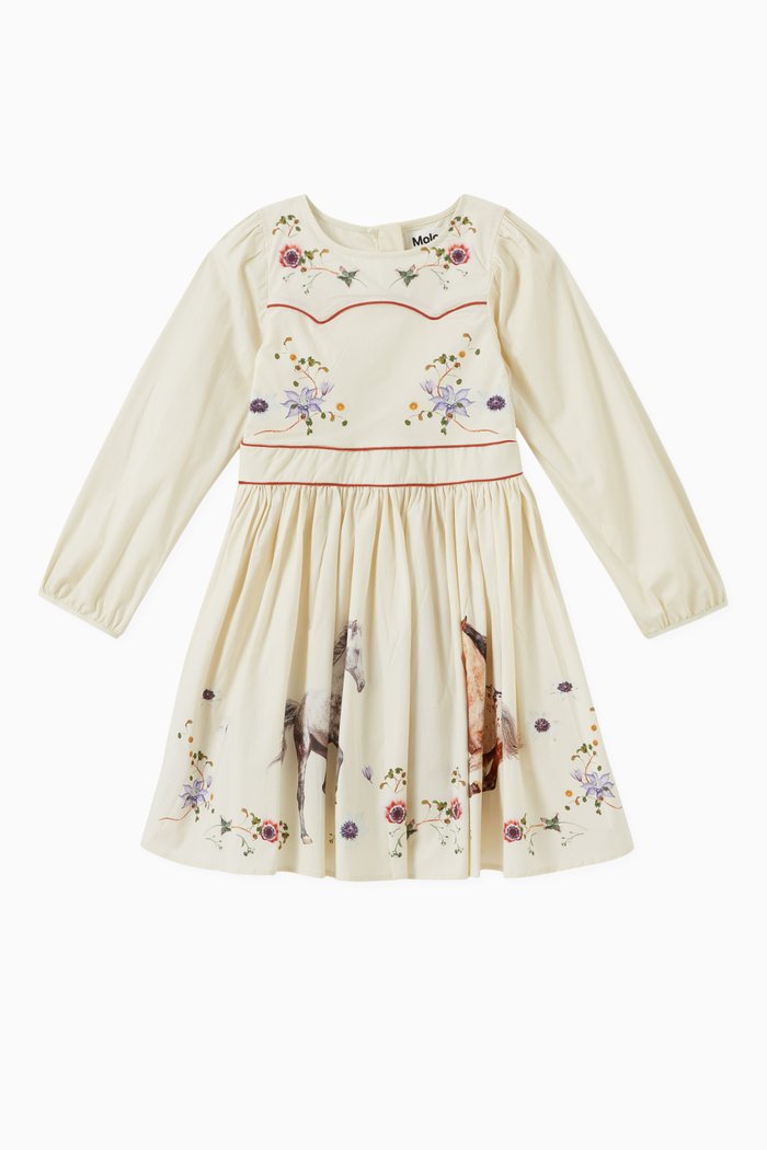

Cibbe Dress in Organic Cotton, White