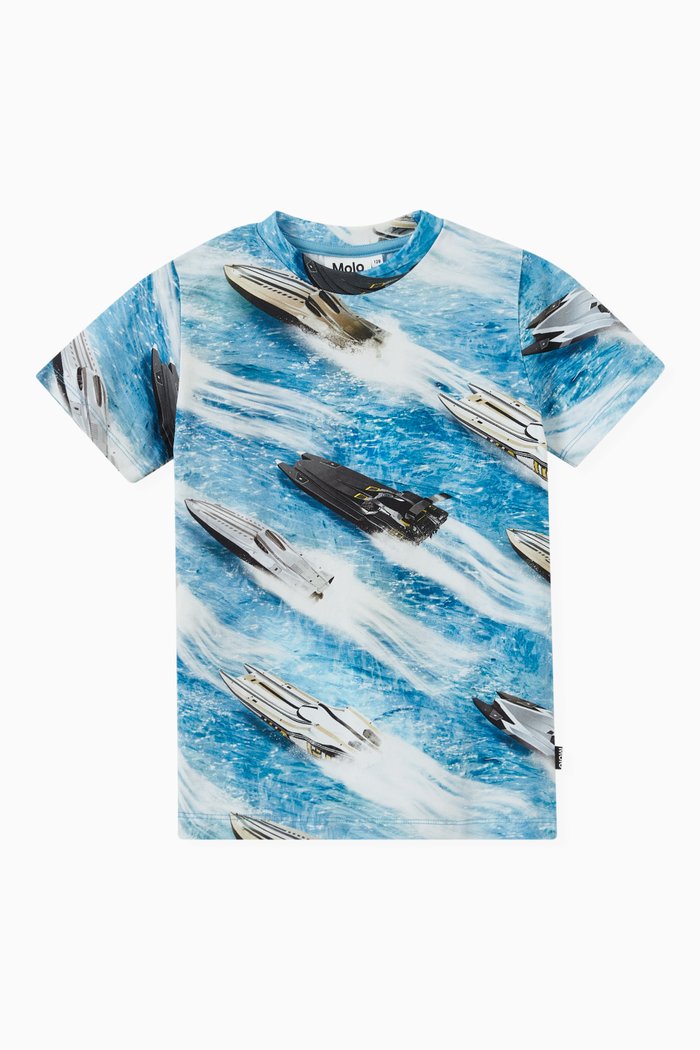 

Ralphie Graphic T-shirt in Organic Cotton, Blue