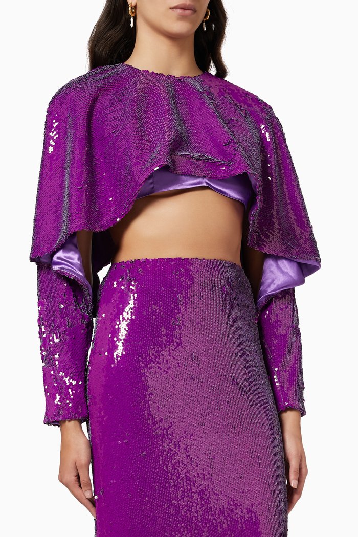 

Sequin Cape, Purple