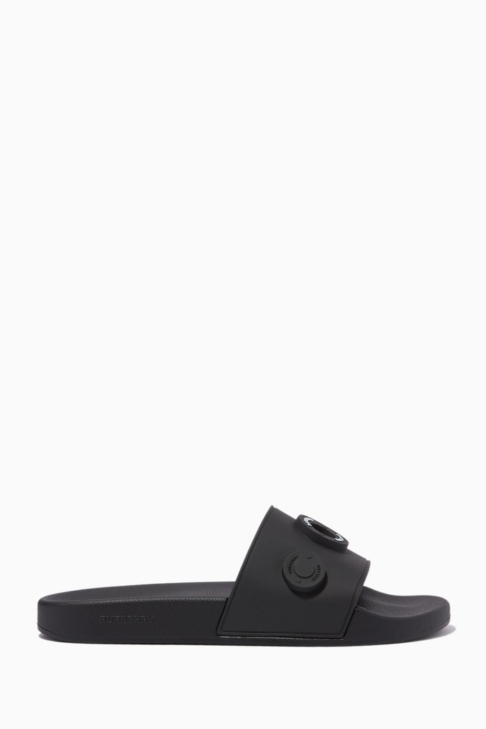 

Furley Logo Graphic Slides in TPU, Black