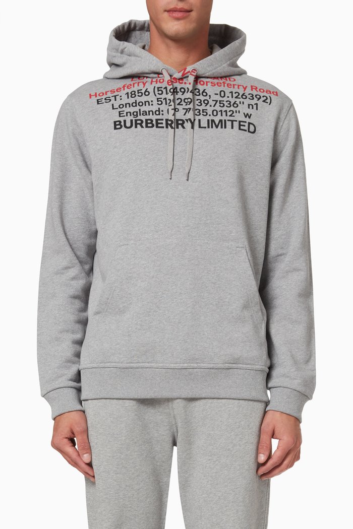 Jayden Hoodie in Cotton Jersey, Grey