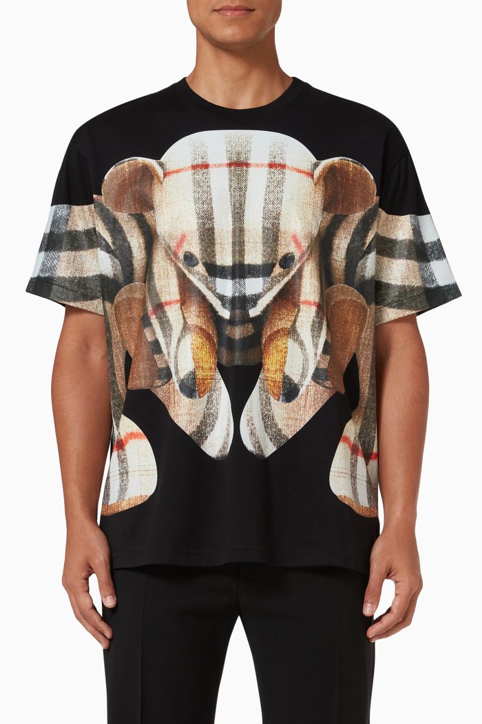 

Thomas Bear T-shirt in Cotton Jersey, Black