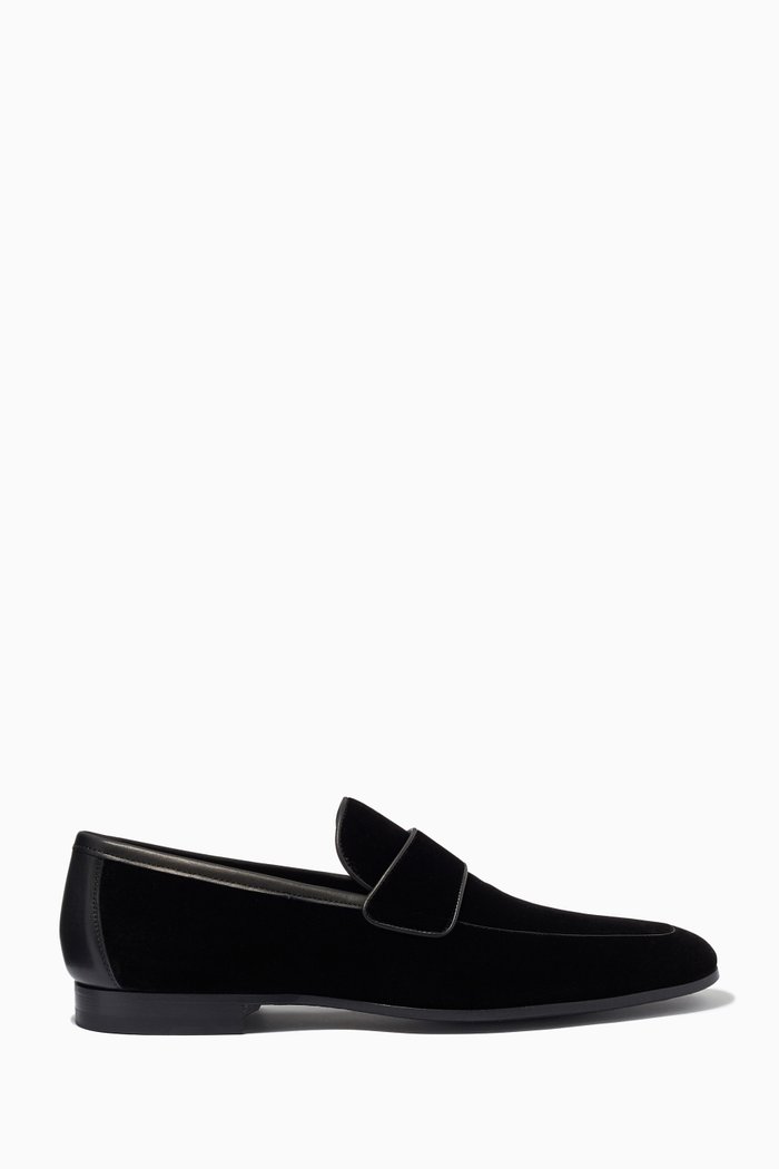 

Loafers in Velvet, Black