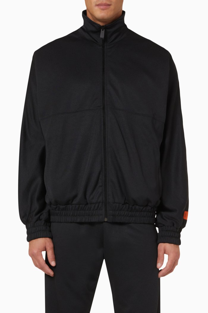 

Tracktop Logo Jacket in Cotton, Black