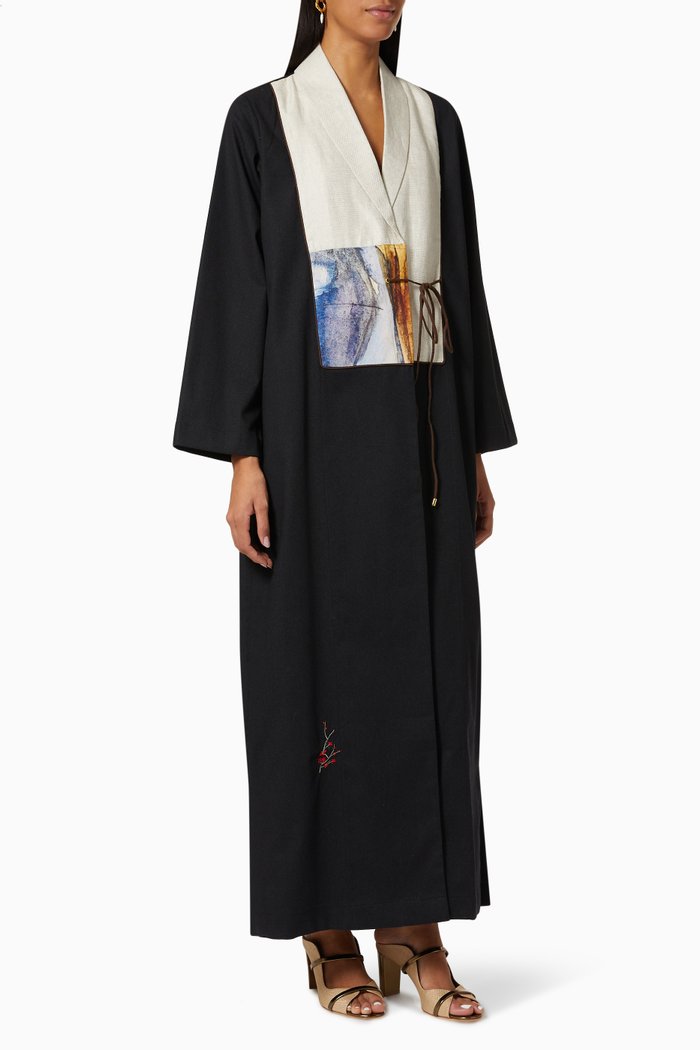 

Art Design Kimono in Cotton, Black