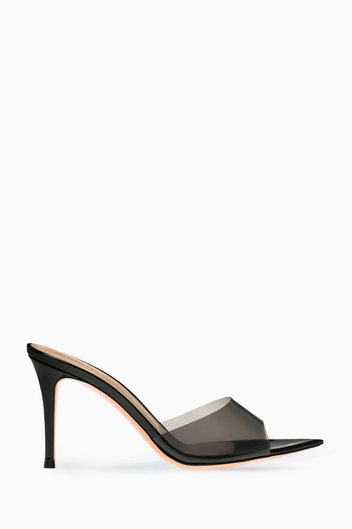 

Elle 85 Pointed-toe Mules in TPU, Black