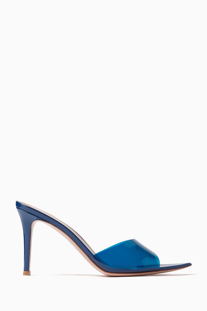 

Elle 85 Pointed-toe Mules in TPU, Blue
