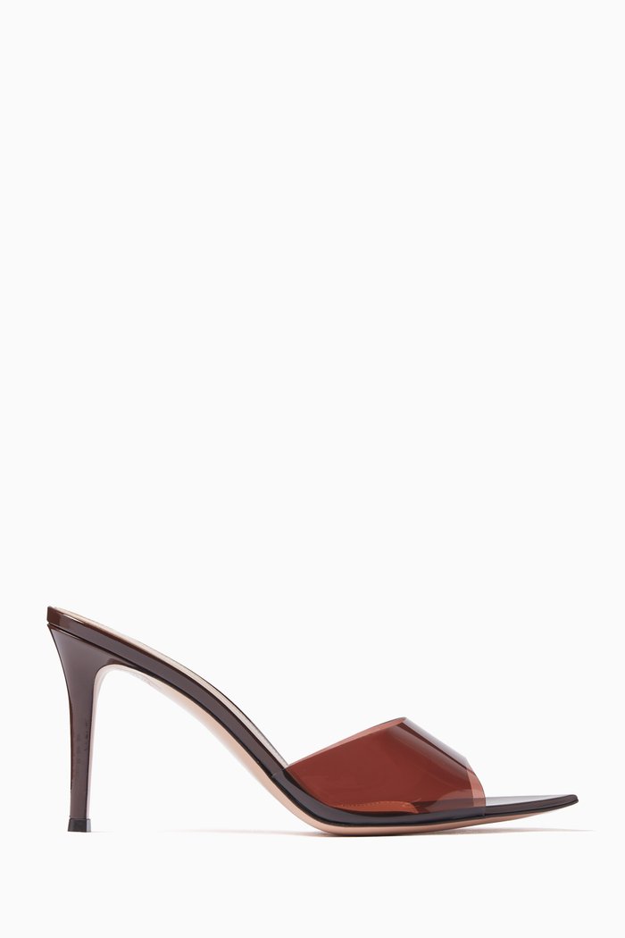 

Elle 85 Pointed-toe Mules in TPU, Brown