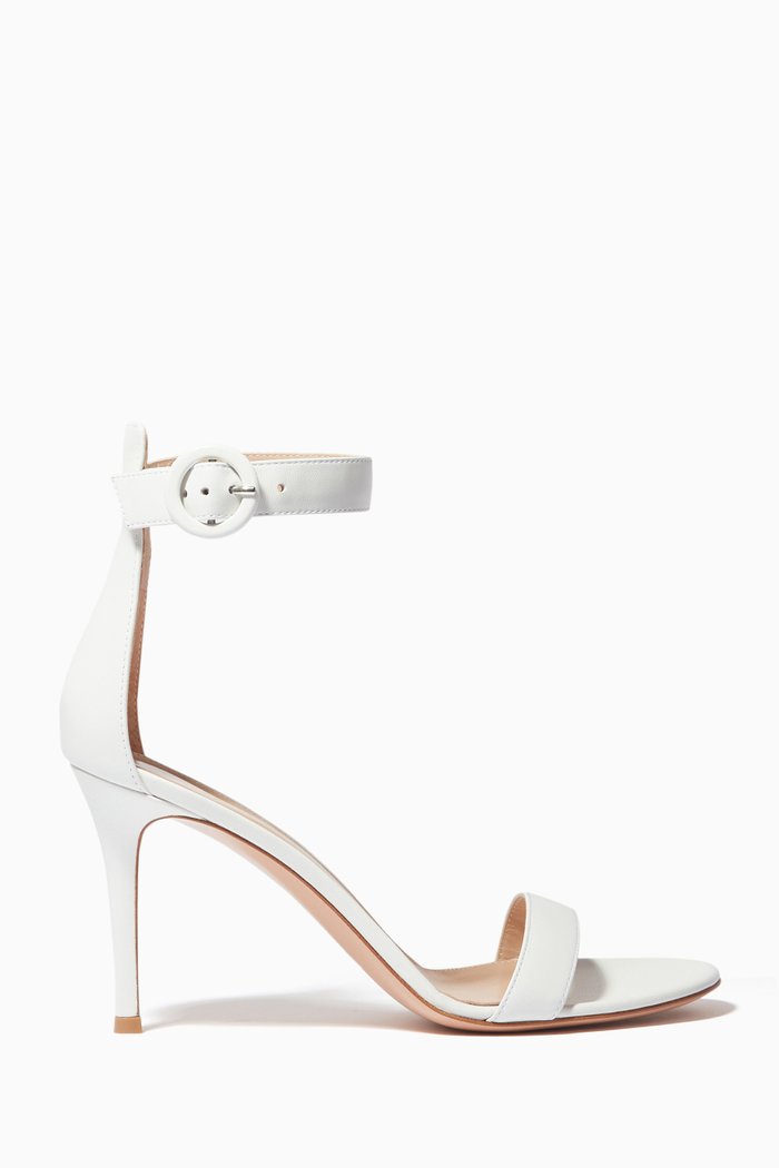 

Portofino 85 Sandals in Nappa, White