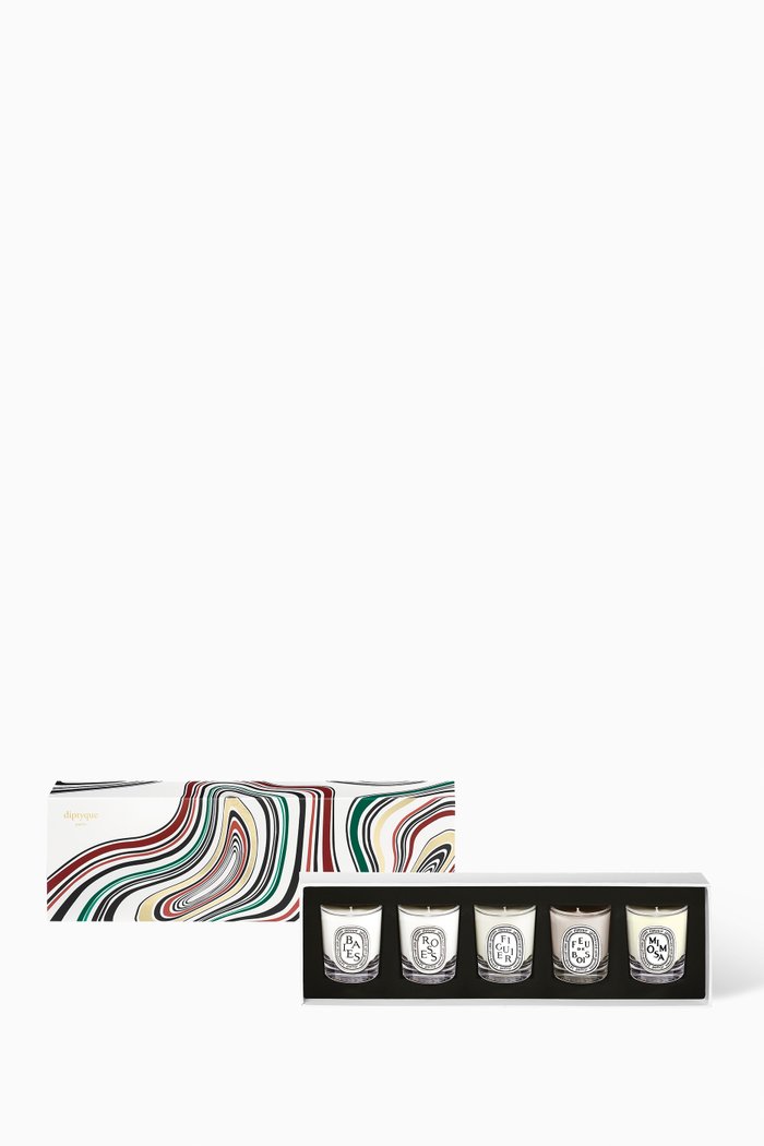 

Christmas Limited Edition Candles, Set of Five, Multicolour