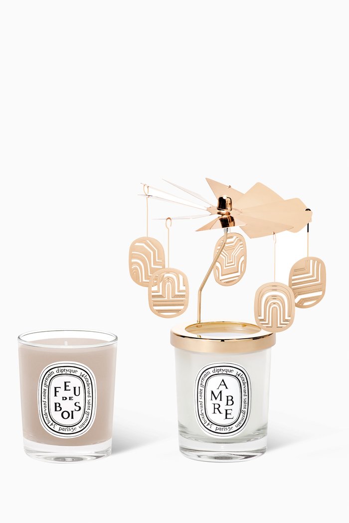 

Carousel Set with Feu de Bois and Ambre Candle, Limited Edition, Multicolour