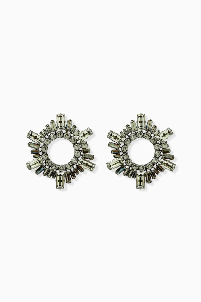 

Mini Begum Crystal-embellished Earrings, Black