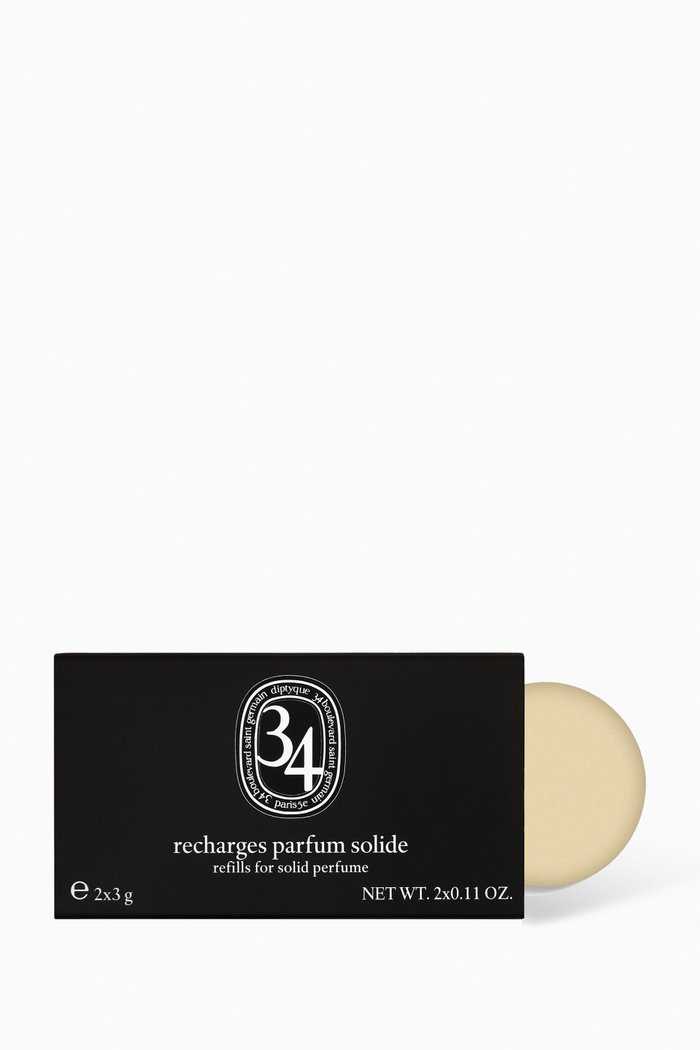 

34 Boulevard Saint Germain Solid Perfume Refills, Pack of 2, Colourless