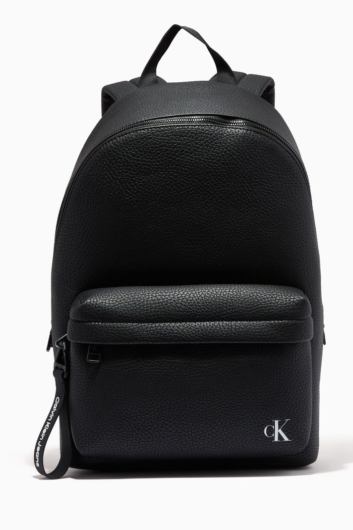 

CK Campus Backpack in Faux Leather, Black