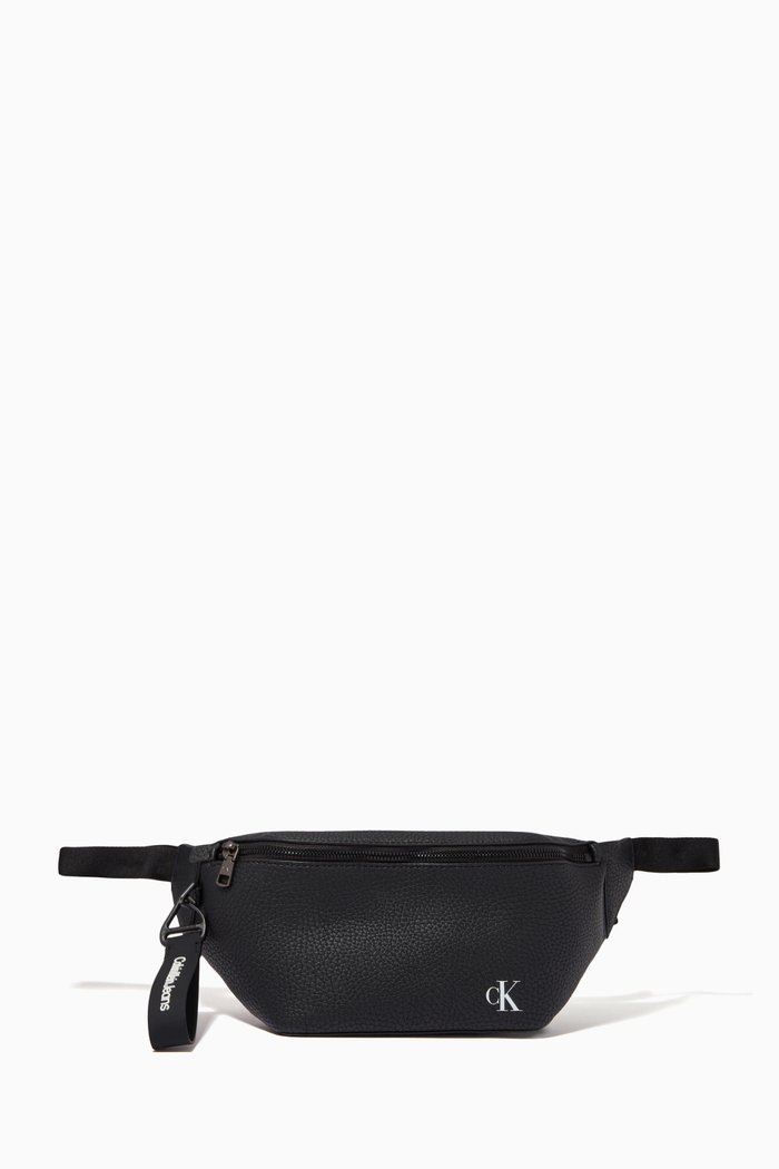 

Tagged Belt Bag in Recycled Polyester Blend, Black