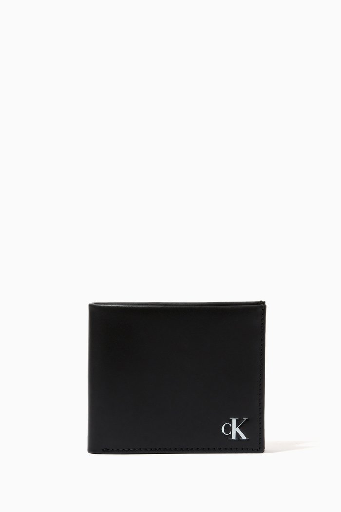 

Billfold Wallet in Smooth Leather, Black