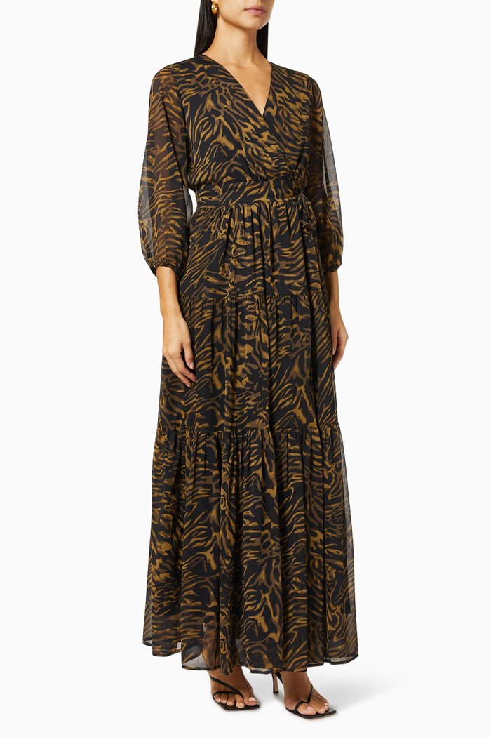 

Yasesmee Maxi Dress in Recycled Polyester, Black