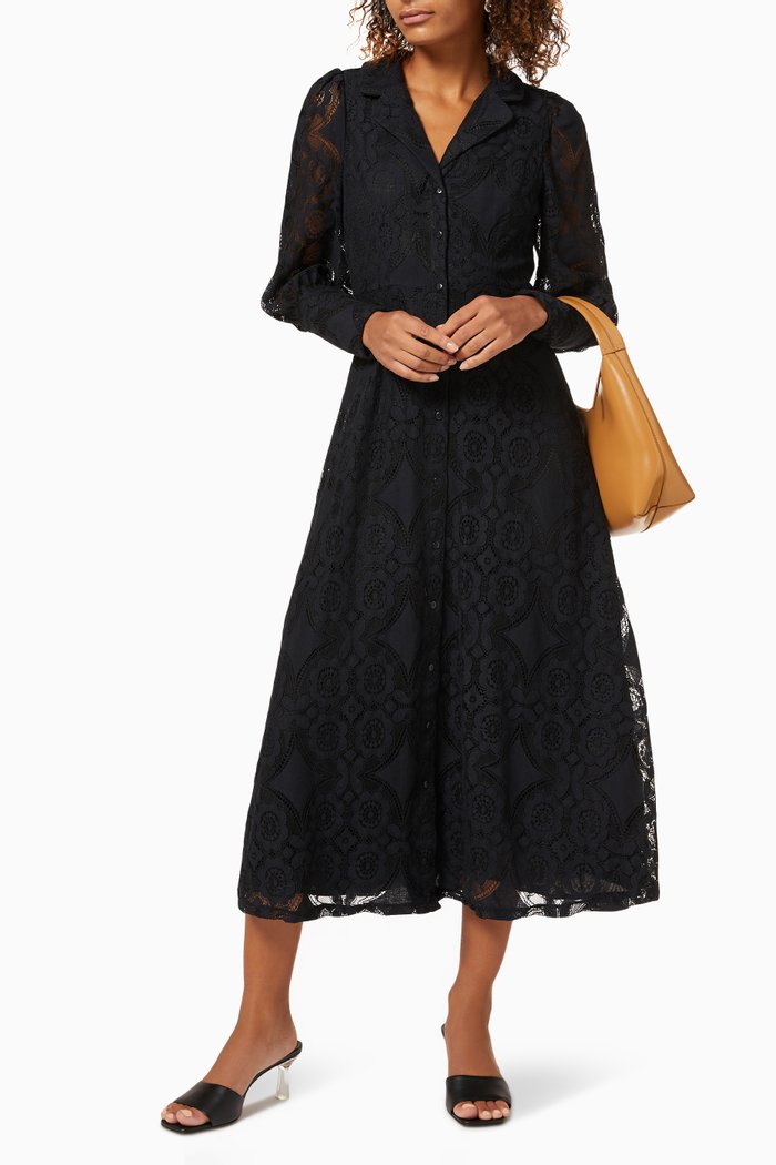 

Yasvanna Dress in Lace, Black