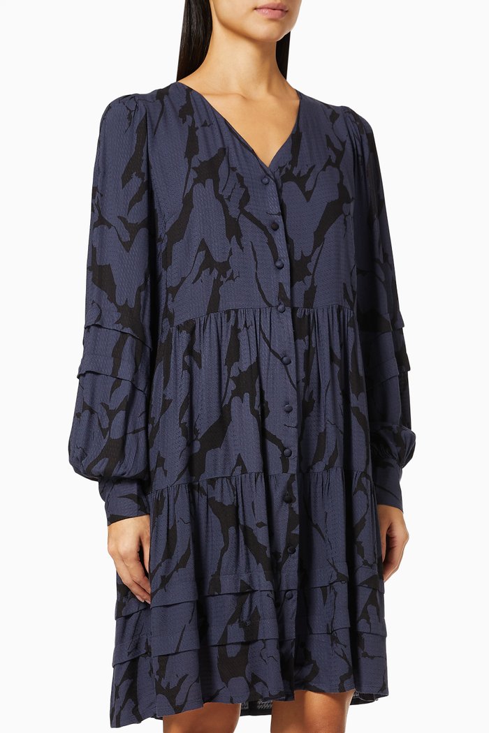 

Yasmarbella Midi Dress in Viscose, Blue
