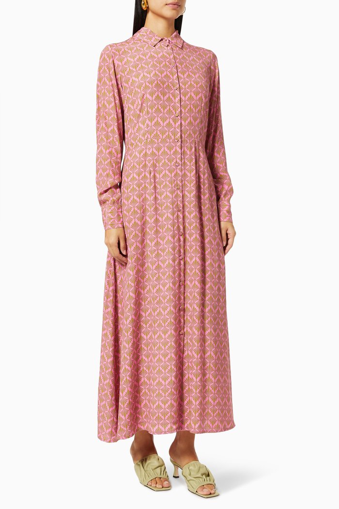 

Yastiffano Maxi Dress in Viscose, Pink