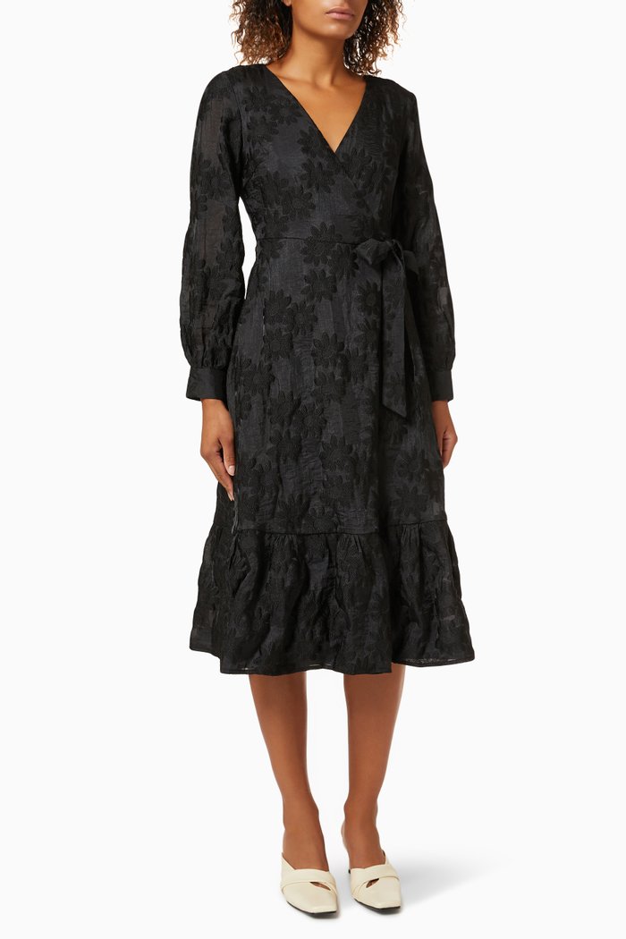 

Yasdaisy Dress in Jacquard Nylon, Black