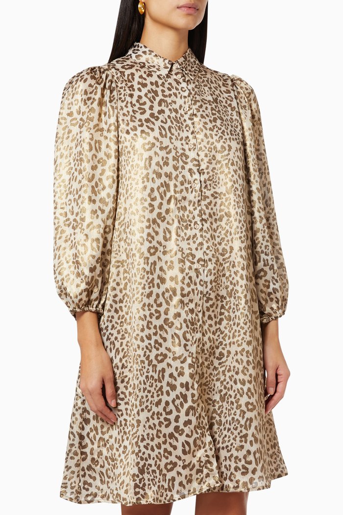 

Yasleona Mini Shirt Dress, Neutral