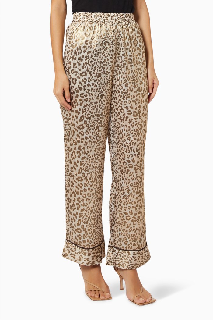 

Yasleona Animal Print Trouser, Neutral