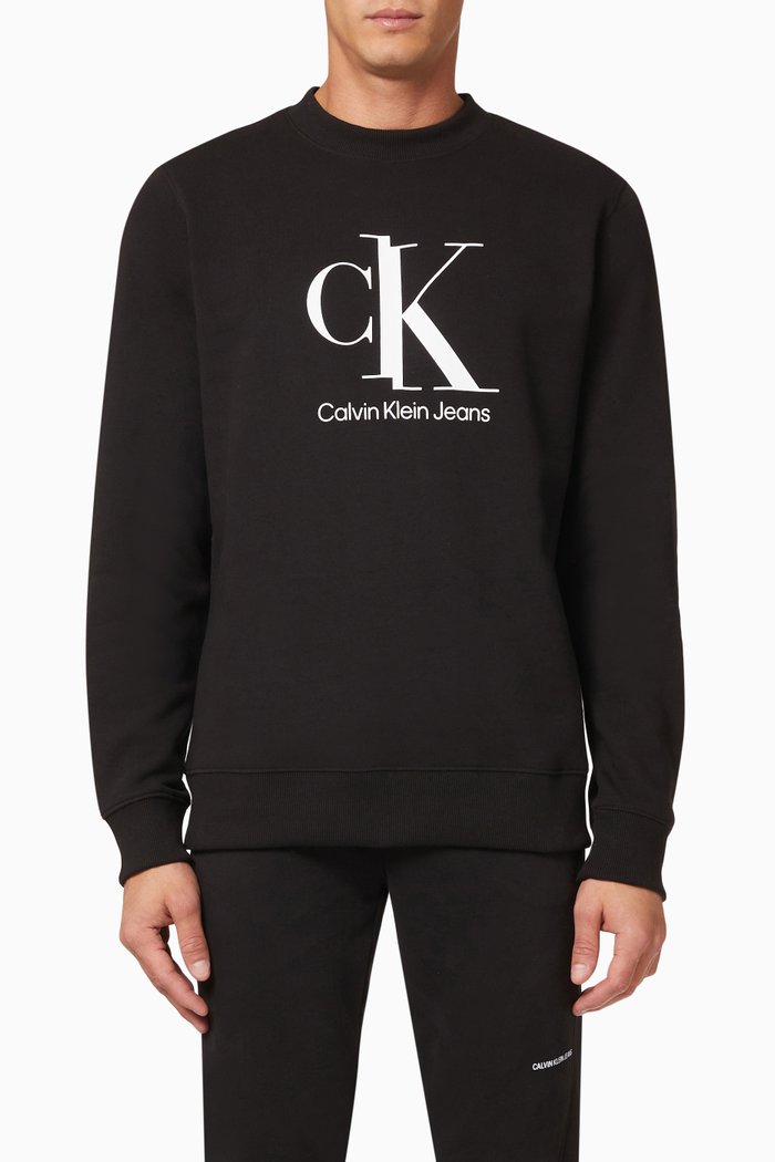 

Logo Sweatshirt in Fleece, Black