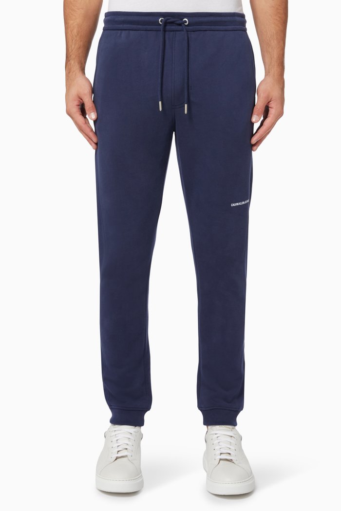 

Skinny Joggers in Cotton Terry, Blue