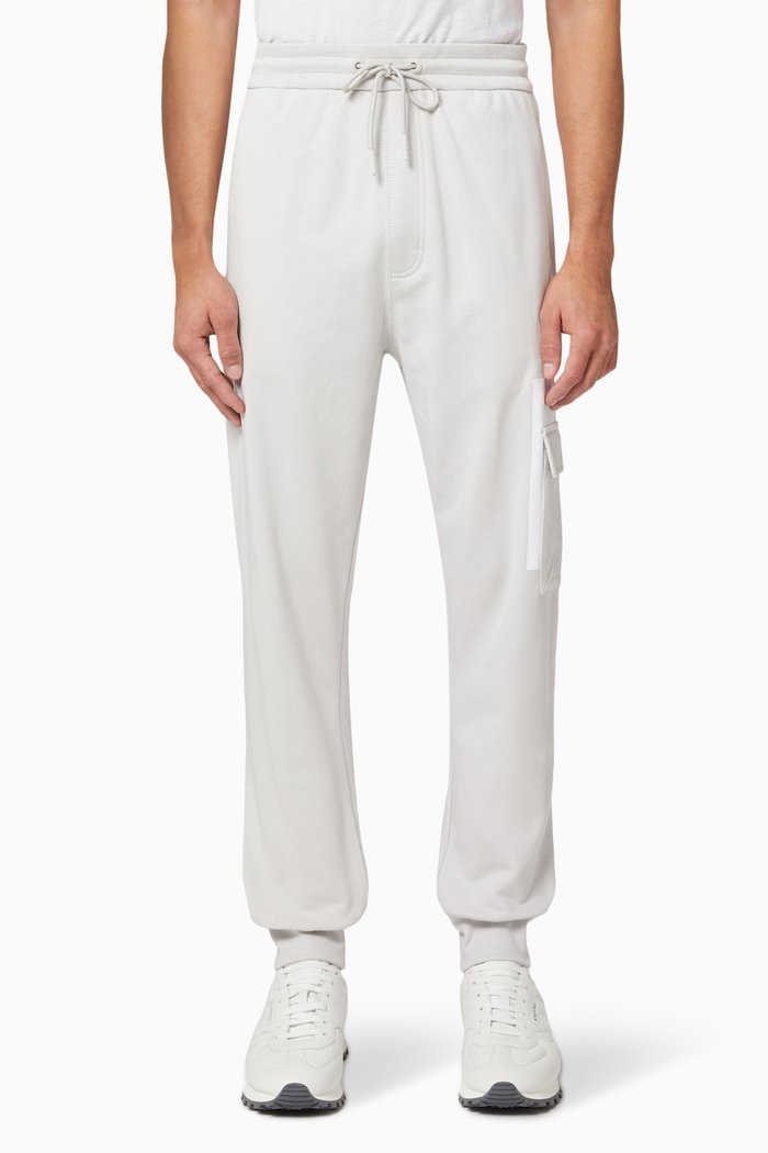 

Cargo Joggers in Cotton Terry, Grey