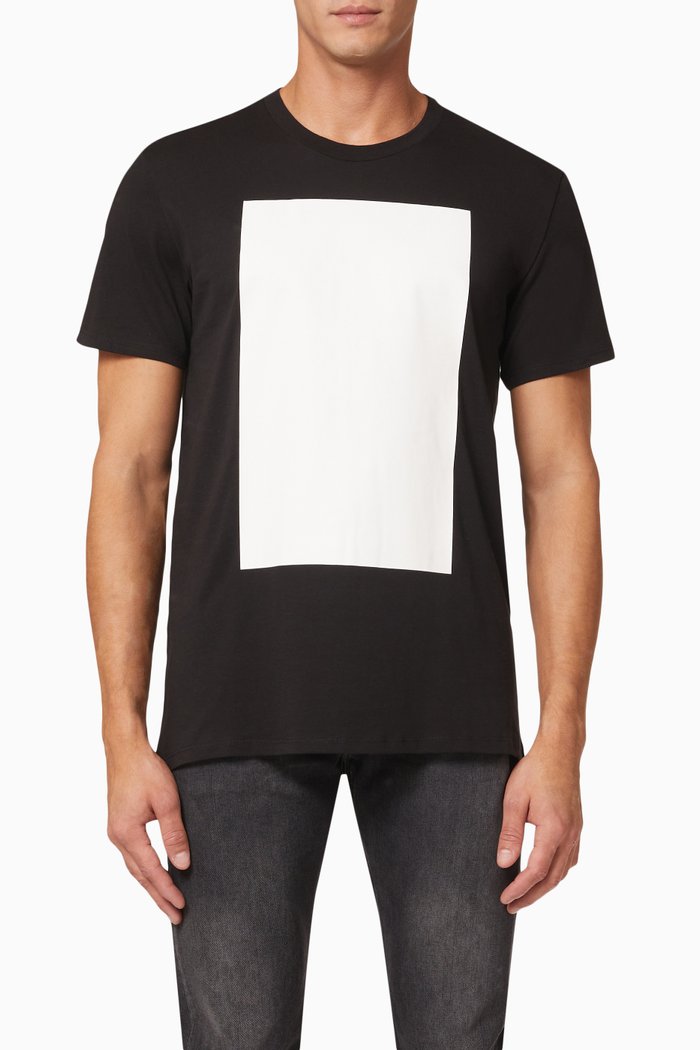 

Block Logo T-Shirt in Cotton Jersey, Black