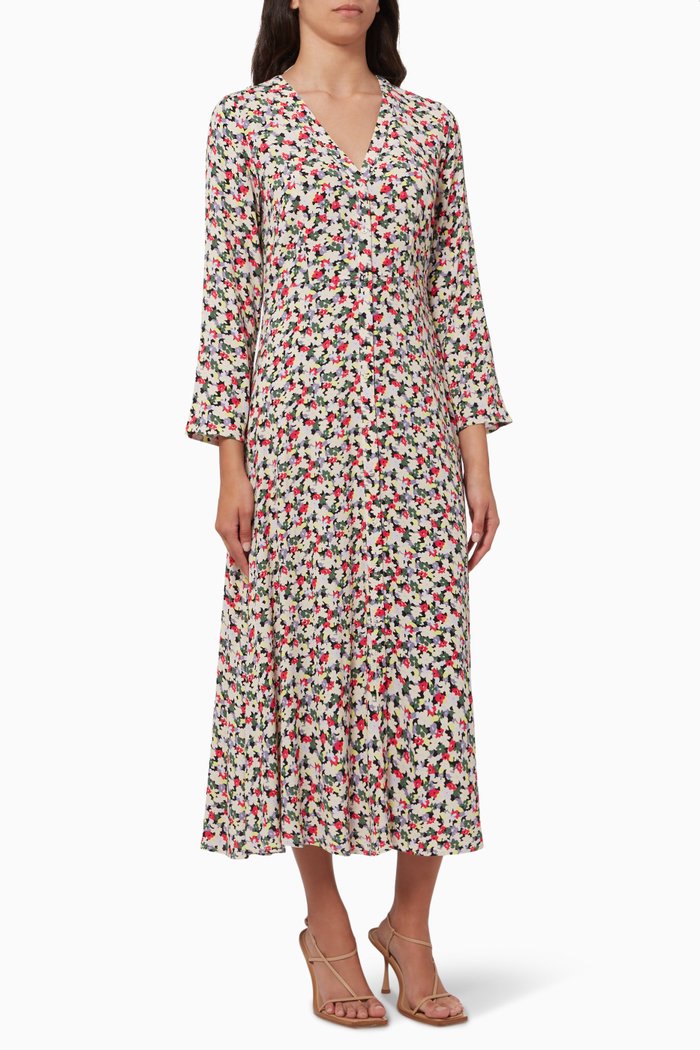 

Yasglow Midi Dress in Viscose, Black