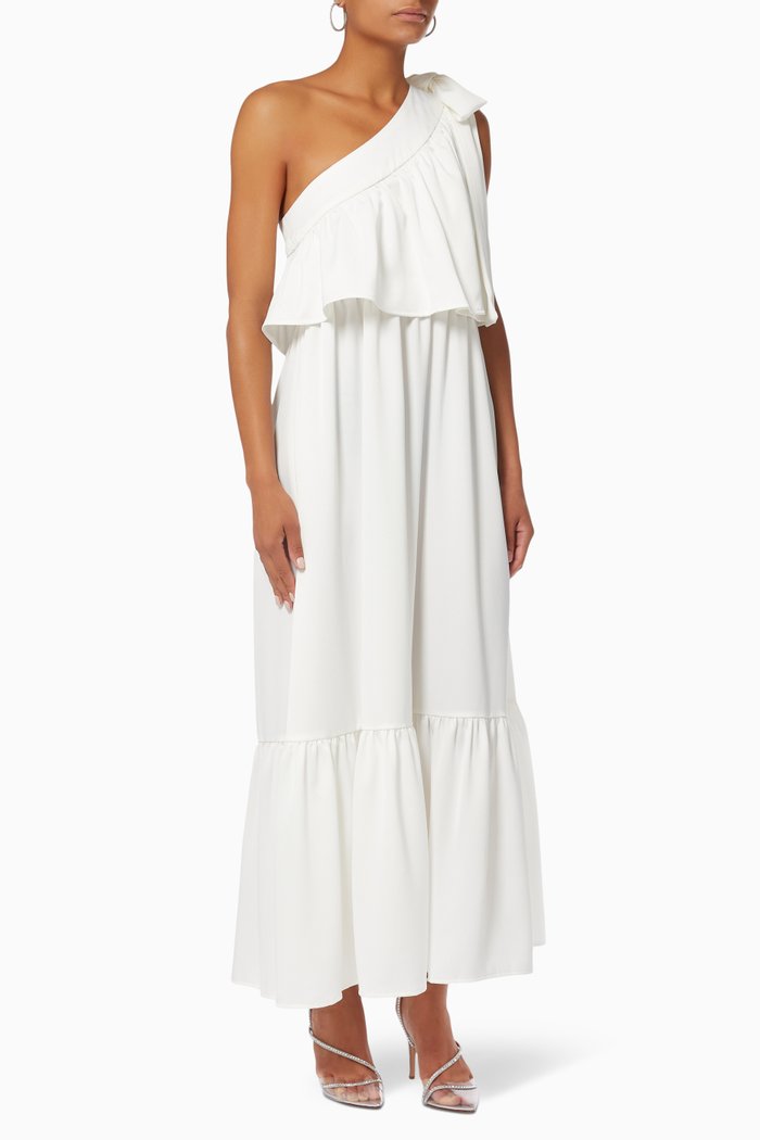 

Yasasola Maxi Dress in Recycled Polyester, White