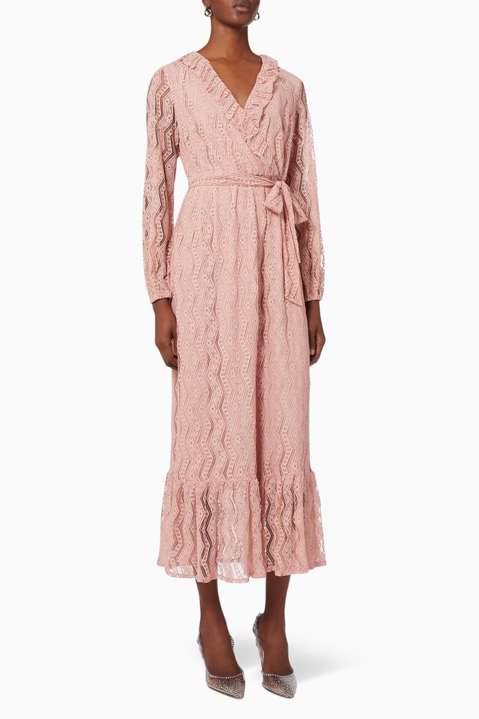 Yaslusta Maxi Dress in Lace, Neutral